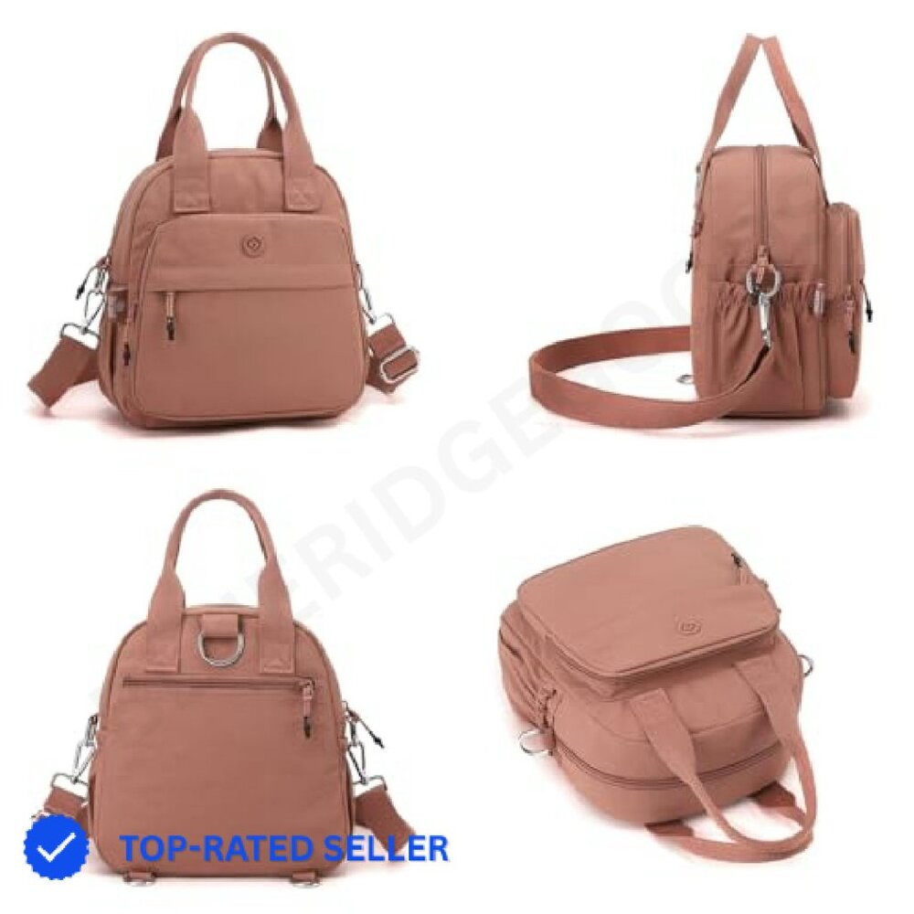 Mini Backpack Nylon Lightweight Adjustable Straps… - image 6